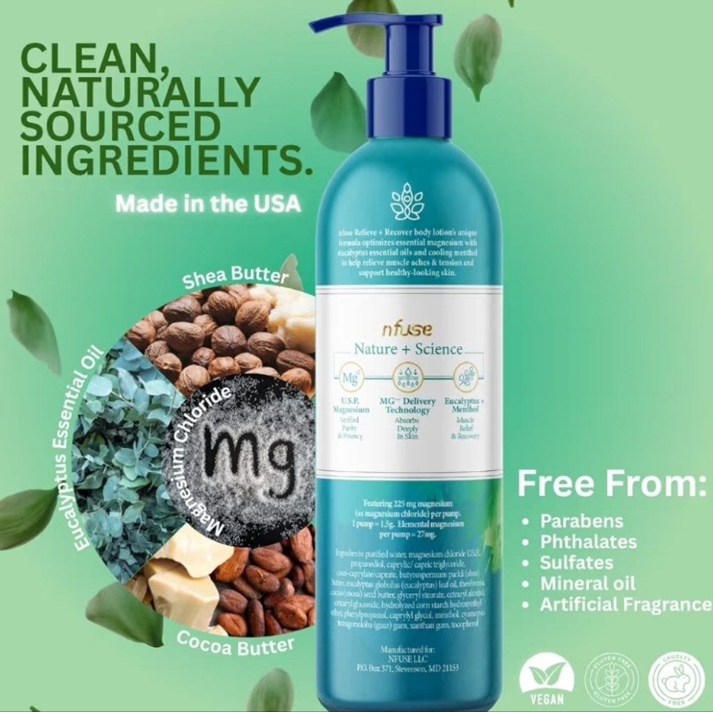 Nfuse Magnesium Eucalyptus Body Lotion - Picture 2 of 5